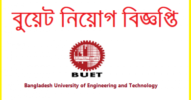 বুয়েটে কর্মকর্তা পদে চাকরির সুযোগ, আবেদন ফি ৭৫০