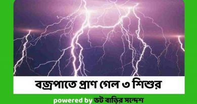 বাদাম উত্তোলন করতে বজ্রপাতে প্রাণ গেল ৩ শিশুর, আহত ১০